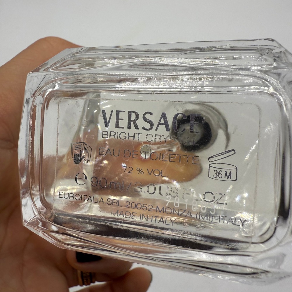 Versace Bright Crystal Eau de Toilette 90ml 3.0 US FL OZ Women's Fragrance - Picture 6 of 7